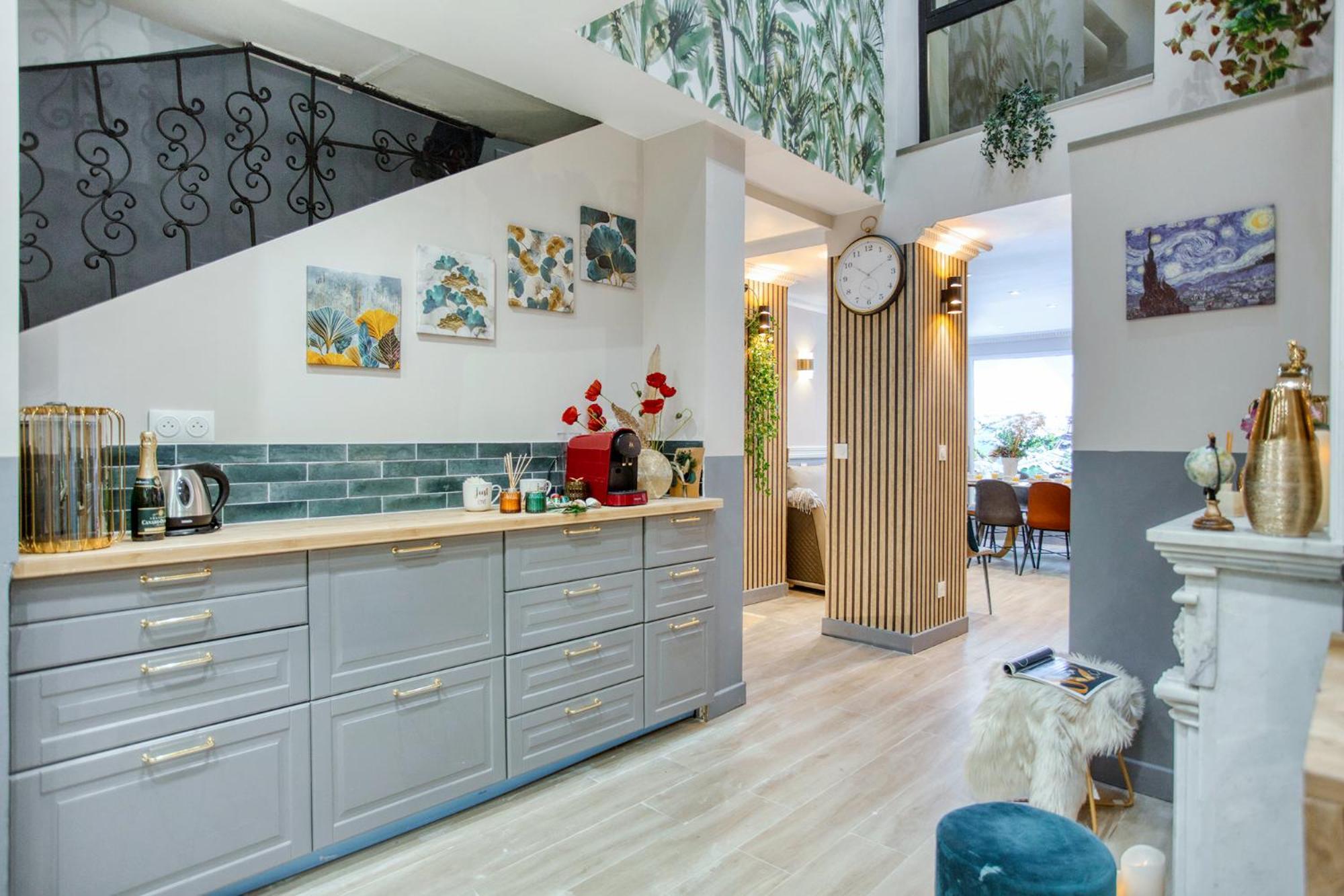 Elegant Triplex In Paris - Ideal For 10 - Aircon Esterno foto