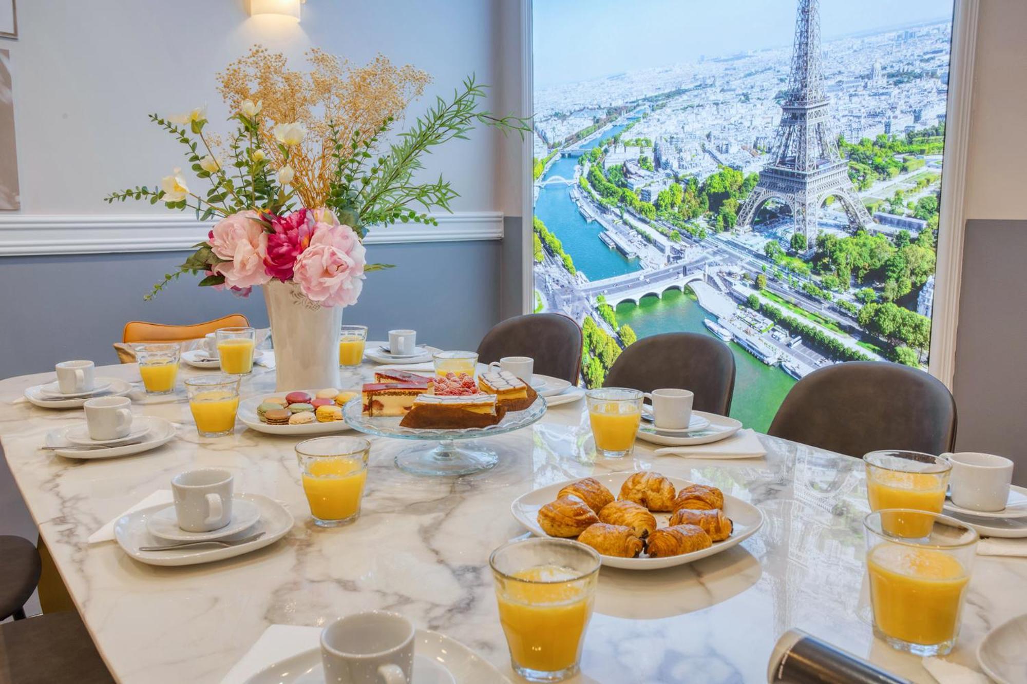 Elegant Triplex In Paris - Ideal For 10 - Aircon Esterno foto